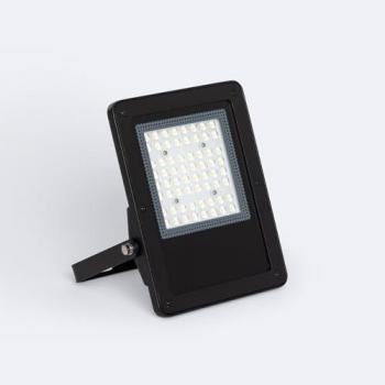 Foco Proyector LED Efectoled 50W Regulable 0-10V 170 lm/W IP65 Elegance Slim Pro Negro 4000K Asimétrico 80ºx155º Blanco Neutro