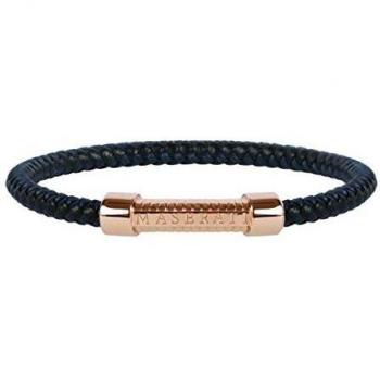 Bracelet para hombre, Colección Maserati Jewels, longitud 20 cm, en acero, PVD azul y barniz - JM416AIK14