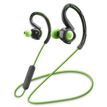 Auriculares Bluetooth Deportivos In-Ear Verdes con Manos Libres para Jogging