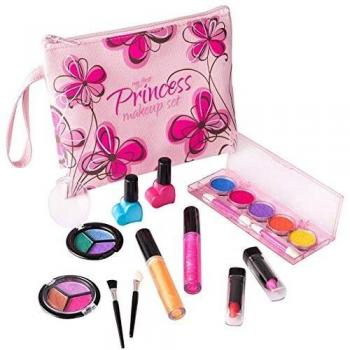 Playkidz-Set de Maquillaje cosmético y Real Lavable, Estuche Diseño Floral, Color Multicolor, Kinder