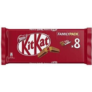 Nestlé KiKat Chocolate con Leche - Barritas de chocolate con leche - Snack de chocolate Multipack 8 x 20,7 gr
