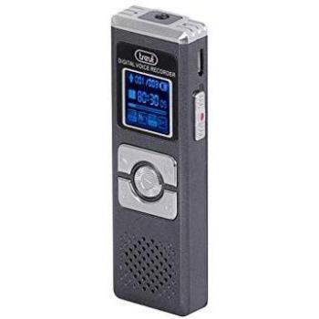 Grabadora de Voz Digital Trevi DR-437 SA, Memoria Interna de 8GB Expandible, Reproductor MP3 y Altavoz Incorporado