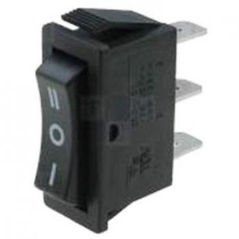 Interruptor on-off-on estrecho 15A 250V negro - Alta calidad