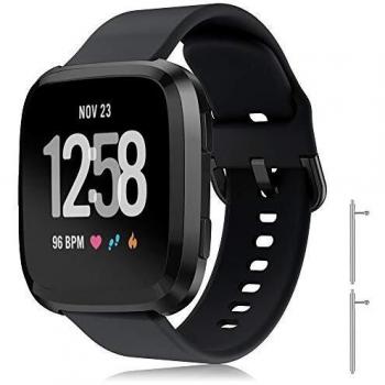 TOPsic Correa Fitbit Versa 2/Versa Lite/Versa, 22mm Pulsera Reemplazo de Silicona Suave Deportiva Bandas Correa para Fitbit Versa/Versa Lite/Versa 2