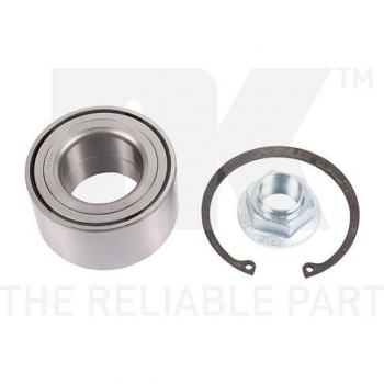 Juego de cojinete de rueda NK 753226 con rodamientos, compatible con vehículos específicos, incluye componentes para la instalación y garantiza un rendimiento óptimo en la rotación de las ruedas