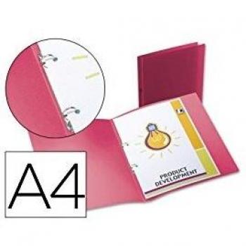 Liderpapel CA63 - Carpeta con 2 anillas redondas, A4, color rojo