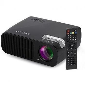 LESHP Mini Proyector LED 1080p HD HDMI / VGA / USB / AV / TV Home Cinema