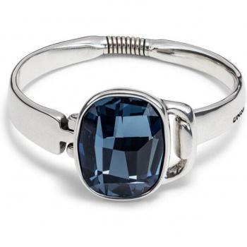 UNO de 50 - Ecstasy Collection Silver-Plated Bracelet with Blue Crystal