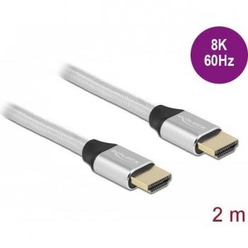 DeLOCK 85367 Cable HDMI 2 m Tipo A (Estándar) Plata