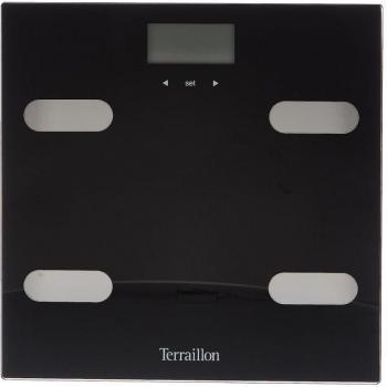Báscula Digital de Baño Terraillon Fitness 14464 Negro Cristal Templado