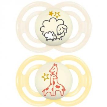 Chupete MAM Perfect Nuit +6 Meses - Silicona - Pack de 2 Sucettes
