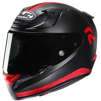 HJC Casco Integral RPHA 12 Enoth MC1SF Negro-Rojo, ligero, aerodinámico, con sistema de ventilación avanzado, pantalla anti-rayaduras, forro interior desmontable y lavable, homologado ECE