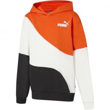 Sudadera Niño Puma Power Cat Naranja Blanca Negro