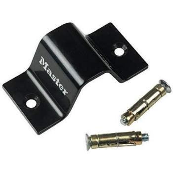 Anclaje Antirrobo Master Lock 1489EURDAT para Pared o Suelo, Unisex-Adulto, Color Negro, Dimensiones 8 cm x 16 cm x 5.5 cm