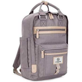SEVENTEEN LONDON - Mochila 'Wimbledon' Moderna, Sencilla y Unisex con un Acabado Lila en el Estilo de una Mochila escandinava, computadora portátil de hasta 13