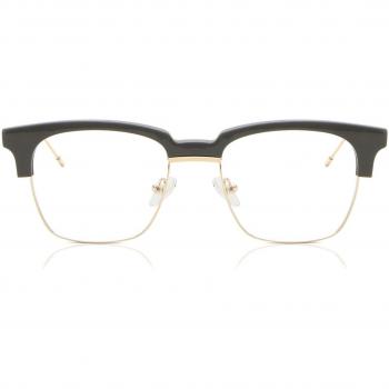 Gafas Browline Montura Completa Metálica Dorada para Hombre - SmartBuy Collection - Lentes Recetadas - Gafas Anti-Azules