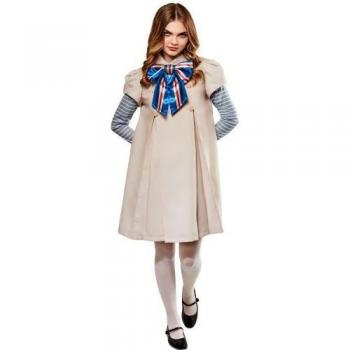 M3GAN Vestido de Traje de Mujer Beige/Azul/Rojo 14 UK - 16 UK