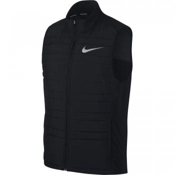 Nike NK Filled Essential Vest, chaleco hombre, Hombre, NK FILLED ESSENTIAL VEST, black/Black/Metallic silver, S