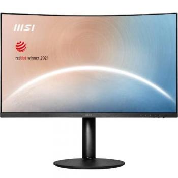 MSI Modern MD271CP Monitor 27 Full HD, Curvo, LED, Anti-Glare, Frame-less, 75Hz, HDMI y USB Type C Compatible, VESA 75x75mm - Negro