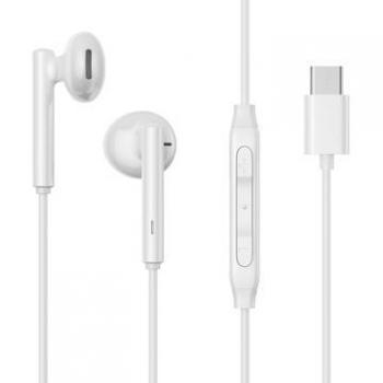 Auriculares Joyroom JR-EC05 Cablados Tipo-C Semi-in-ear con Micrófono - Blancos