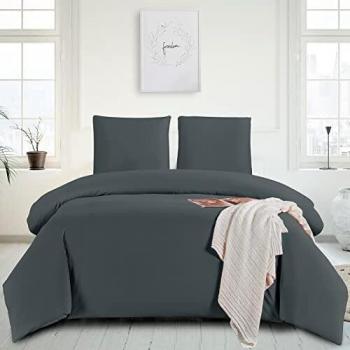 Wavve Juego de Funda Nórdica para Cama 180, Funda de Edredón 240x260 cm con 2 Fundas de Almohada 80x80 cm, Suave y Transpirable