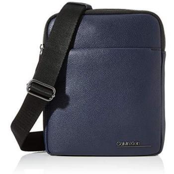 Calvin Klein - Ck Bombe' Flat Crossover, Shoppers y bolsos de hombro Hombre, Azul