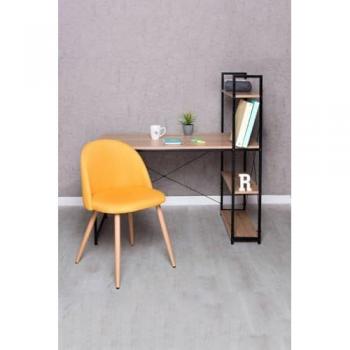 Conjunto de Escritorio Kecil y Silla Vint Tela Amarillo - Regalos Miguel