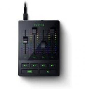 Razer Audio Mixer - Mezclador de 4 Canales XLR con Amplificador - Negro