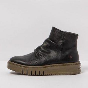 Art Botines 1783 NAPPA BLACK-BRONZE/BELLEVILLE Unisex de Piel Negro con Cierre de Cremallera