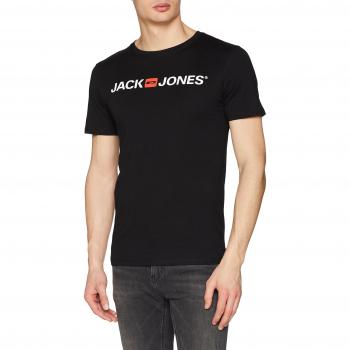 Jack & Jones Men's Corp Logo Slim Fit Short Sleeve T-Shirt - Black - Size S