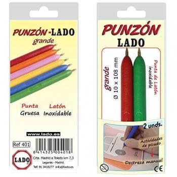LADO Punzón Grande Punta Latón Inoxidable