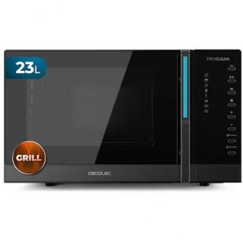 Microondas Digital Cecotec Proclean 5130 23L con Grill 800W y 1000W, Cocción Uniforme, 5 Niveles de Potencia, Función Descongelado