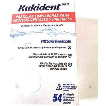 KUKIDENT PASTILLAS DE LIMPIEZA 54 PASTILLAS