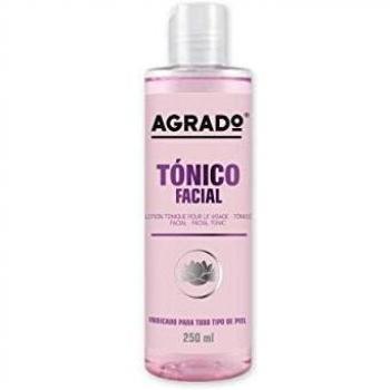 Tónico Facial 250ml Tónico para todo tipo de Piel Limpieza Facial Diaria Elimina Impurezas y Restos de Maquillaje AGRADO