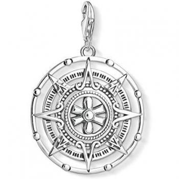 Thomas Sabo - Colgante Charm de Mujer Calendario Maya, Plata de Ley 925, Plateado