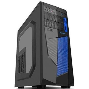 Severux Sublime X6 Blue Edition - Caja de ordenador torre, USB 3.0, lector de Tarjetas SD/microSD