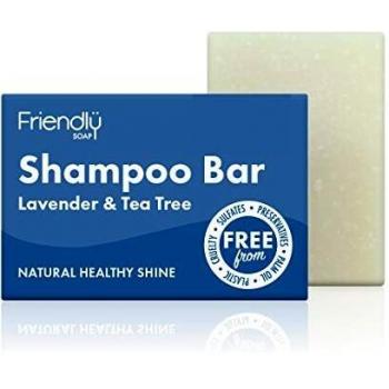Friendly Soap Shampoo Bar Lavender and Tea Tree, 1 Pack