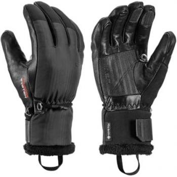 Guantes Leki Lantana 3D GTX para mujer - Impermeables, cálidos y resistentes al frío, color negro grafito, talla M