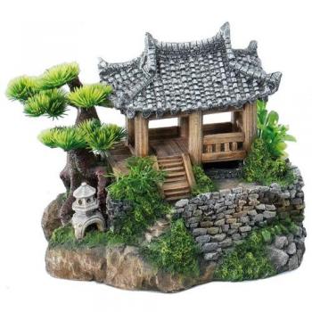 Decoración para Acuarios Cottage Core en Polirresina - 22,5x19x18,5cm