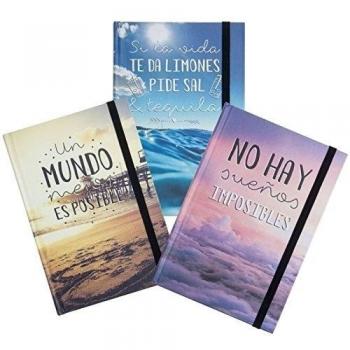 Libreta moleskin frases original 3m - 13x19cm Pack 3 ud.