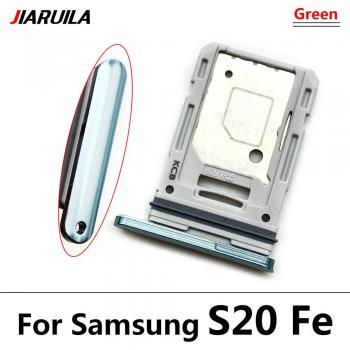 Bandeja SIM y SD para Samsung S20 FE y S21, 10 Piezas con Pin de Soporte, Repuestos para Smartphone