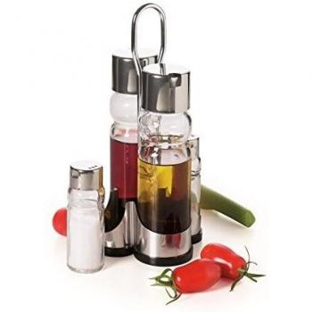 Excelsa 5 Piezas X-Line, Aceite/vinagre Servicio de Mesa de Sal/pimentero