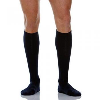 Relaxsan 820-new (Azul, Tg.1) Calcetines compresión graduada 18-22 mmHg algodón unisex hombre mujer