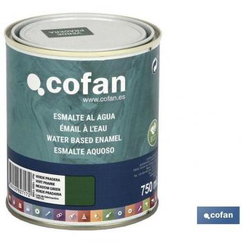 Esmalte Al Agua Verde Pradera Brillo (750 ml)