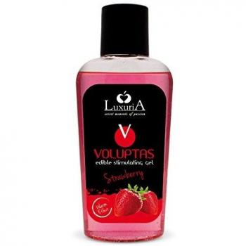 LUXURIA VOLUPTAS GEL MASAJE COMESTIBLE EFECTO CALOR FRESA 100 ML