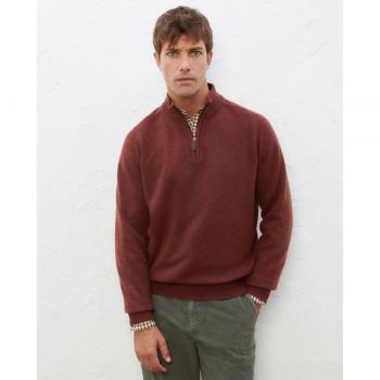 Jersey básico de lambswool con media cremallera de Lloyd's