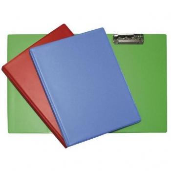 Grafoplás Carpeta con Pinzas Miniclip Escote Folio PVC con Bolsa Interior Azul Claro