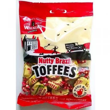 Walkers Nutty Brasil Toffees - 3 x 150gm