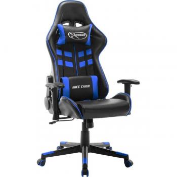 Silla Gaming Spott Altura Ajustable Respaldo Reclinable Negro/Azul 123-133X67x61 Cm