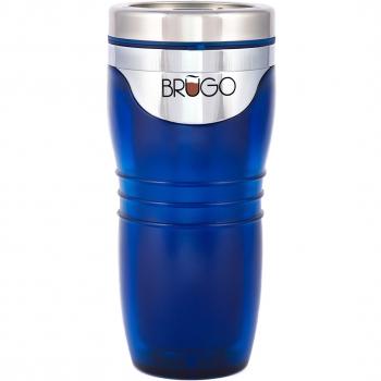 Brugo 30003 - Taza de desayuno, color azul